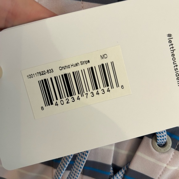 Stio hooded striped pullover rain jacket sun hoodie size medium - Picture 6 of 7